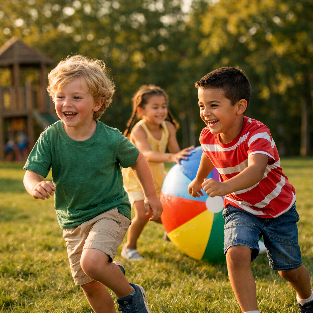 photographic kids playing